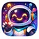 An expressive, colorful fantasy creature avatar with a radiant mix of colors and abstract shapes, ideal for a unique profile 